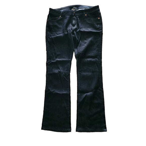 Genetic Denim Jeans The Riley Bootcut DNA Dark Wash 34×30 Lowrise Rodeo Cowboy - Picture 1 of 7